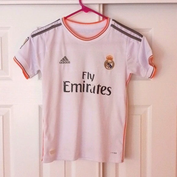 Adidas, Real Madrid Ronaldo Jersey size YL.  Slightly worn. - Picture 1 of 5